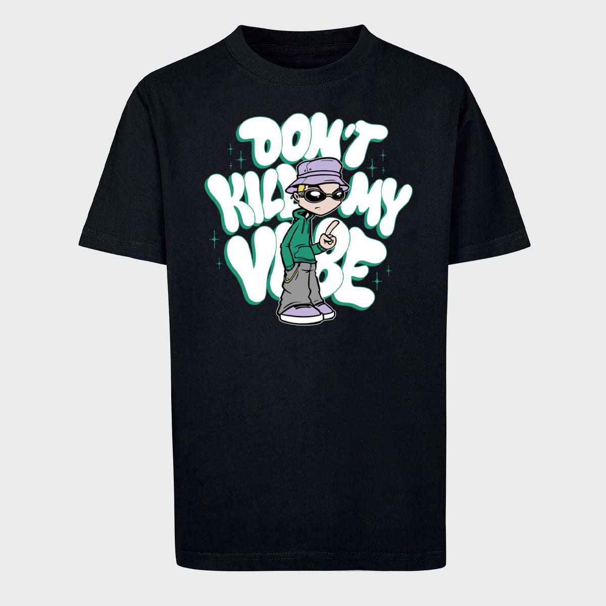 Mister Tee - Kids, Don't Kill My Vibe Tee, black