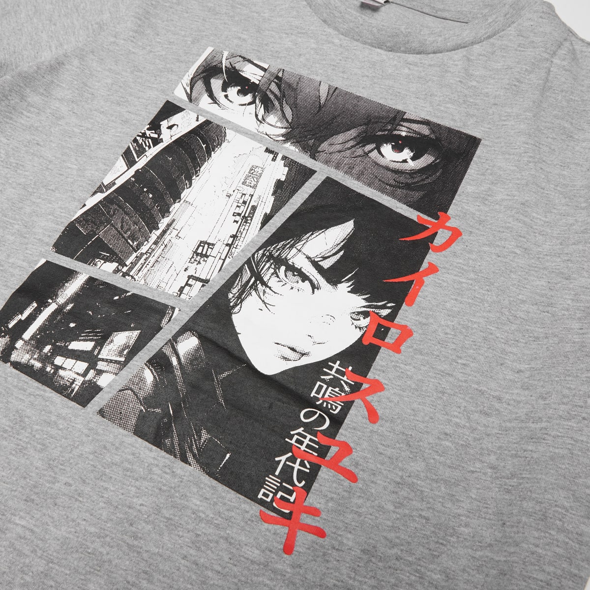 Mister Tee Kids Manga Comic unisex T-Shirts grijs Kleding