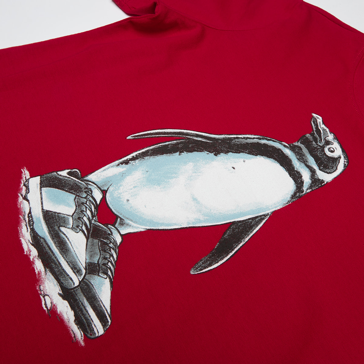Mister Tee Kids Fancy Penguin unisex T-Shirts rood Kleding