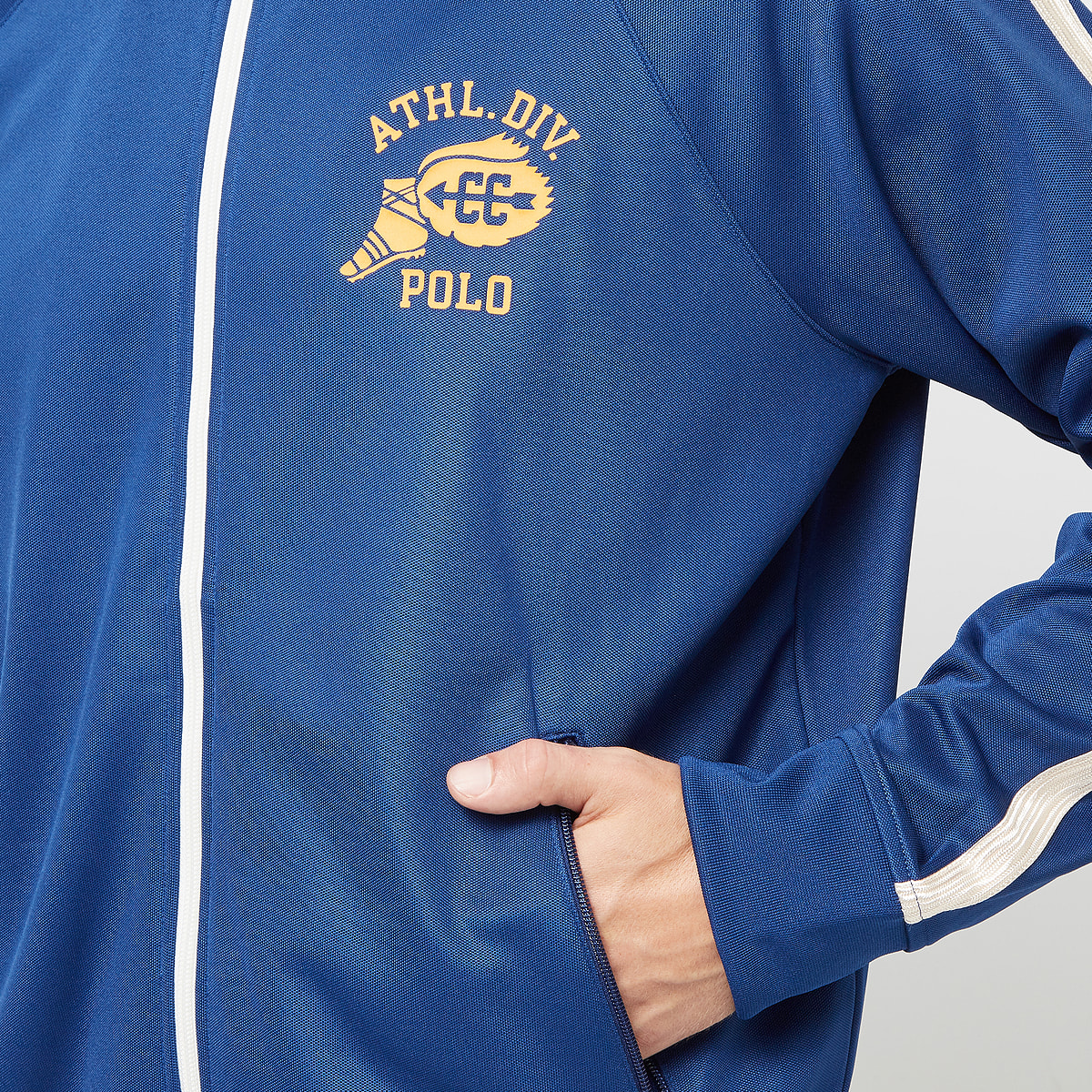 Polo Ralph Lauren Long Sleeve Full Zip Track Jacket men Trainingspakken blauw Maat M Kleding