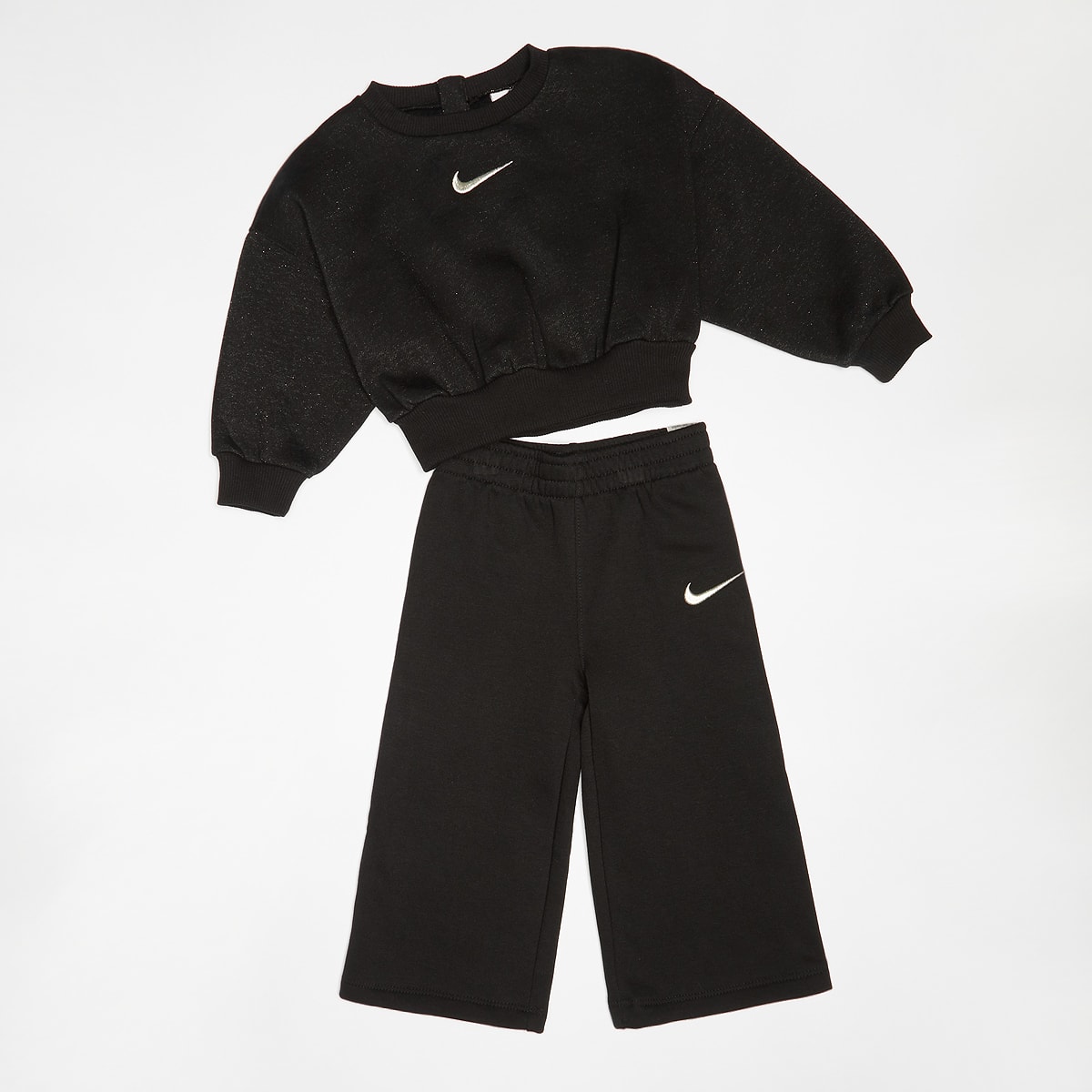 Nike Shine Crew Pants Set (2 Piece) Baby Rompers & Sets in zwart formaten: 12 M
