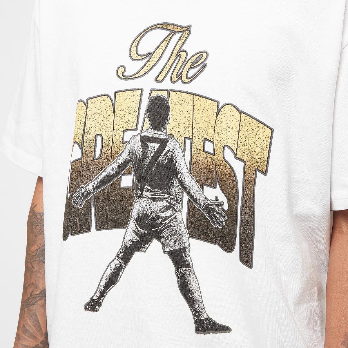 Upscale by Mister Tee Greatest Heavy Oversize Tee T-Shirts & Polo's in wit formaten: S