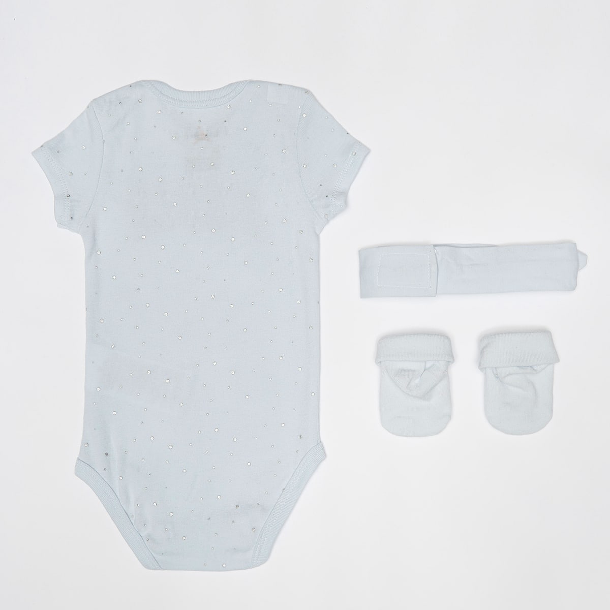 Jordan 1st Baby Blue Box Set (3 Piece) Baby Rompers & Sets in blauw formaten: 0M-6M