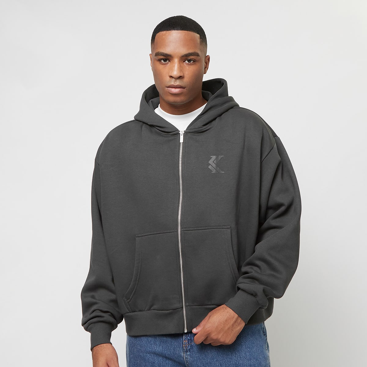 Karl Kani OG K FULL ZIP HOODIE black men Hoodies & Sweaters zwart Maat M Kleding