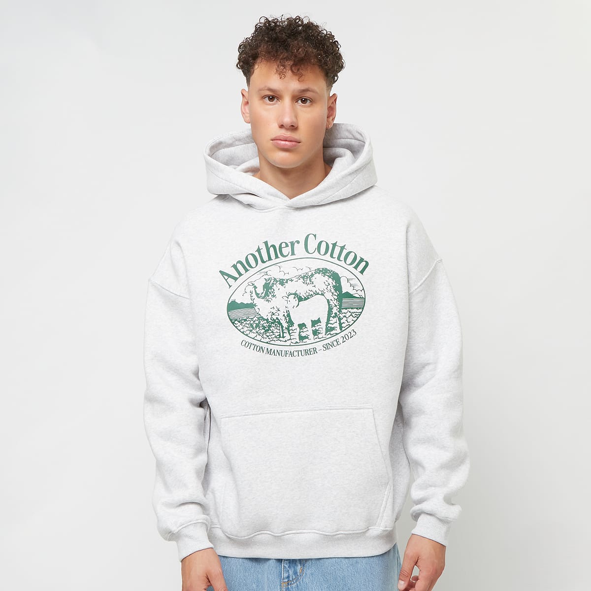 Another Cotton Lab Cotton Manufacture Oversize Hoodie Hoodies & Sweaters in grijs formaten: XS