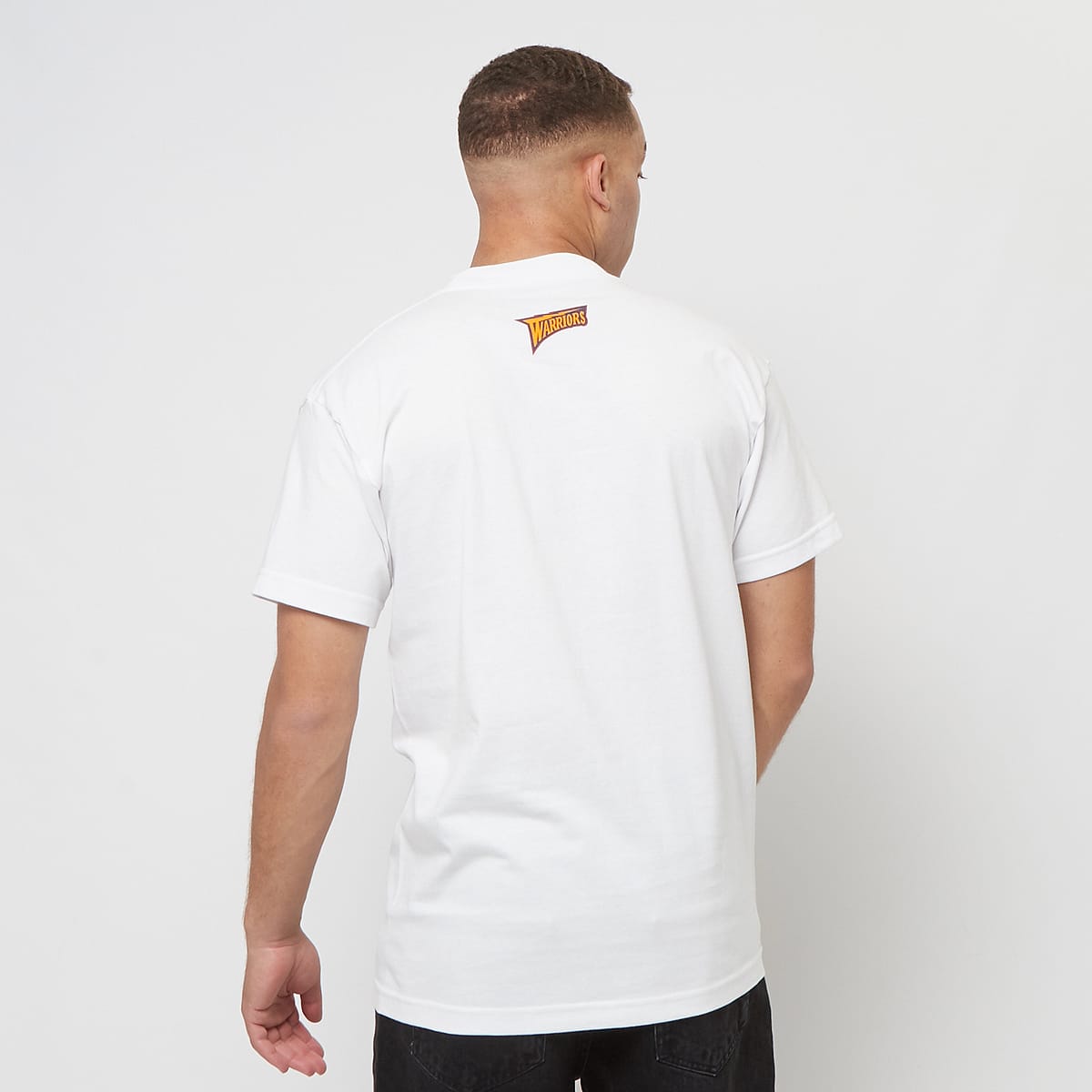 Mitchell & Ness NBA Destination Leisure Shortsleeve Graphic Tee Golden Warriors men T-Shirts Polo's wit Maat S Kleding