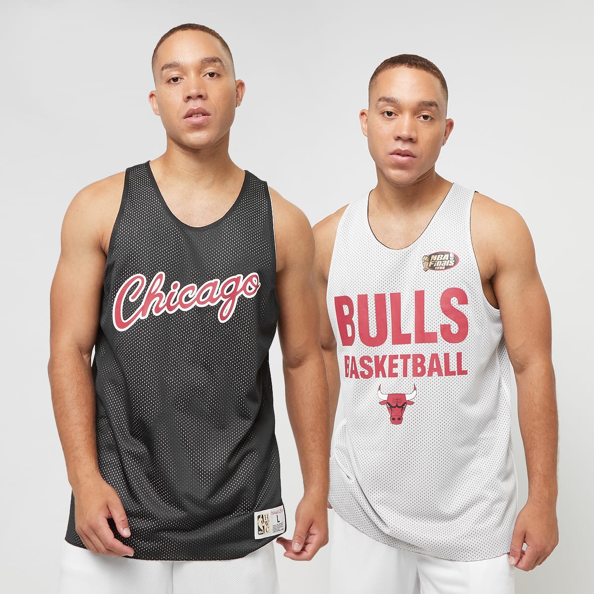 Mitchell & Ness NBA Reversible Mesh Practice Tank Vintage Logo LA Lakers men Tanktops zwart Maat S Kleding