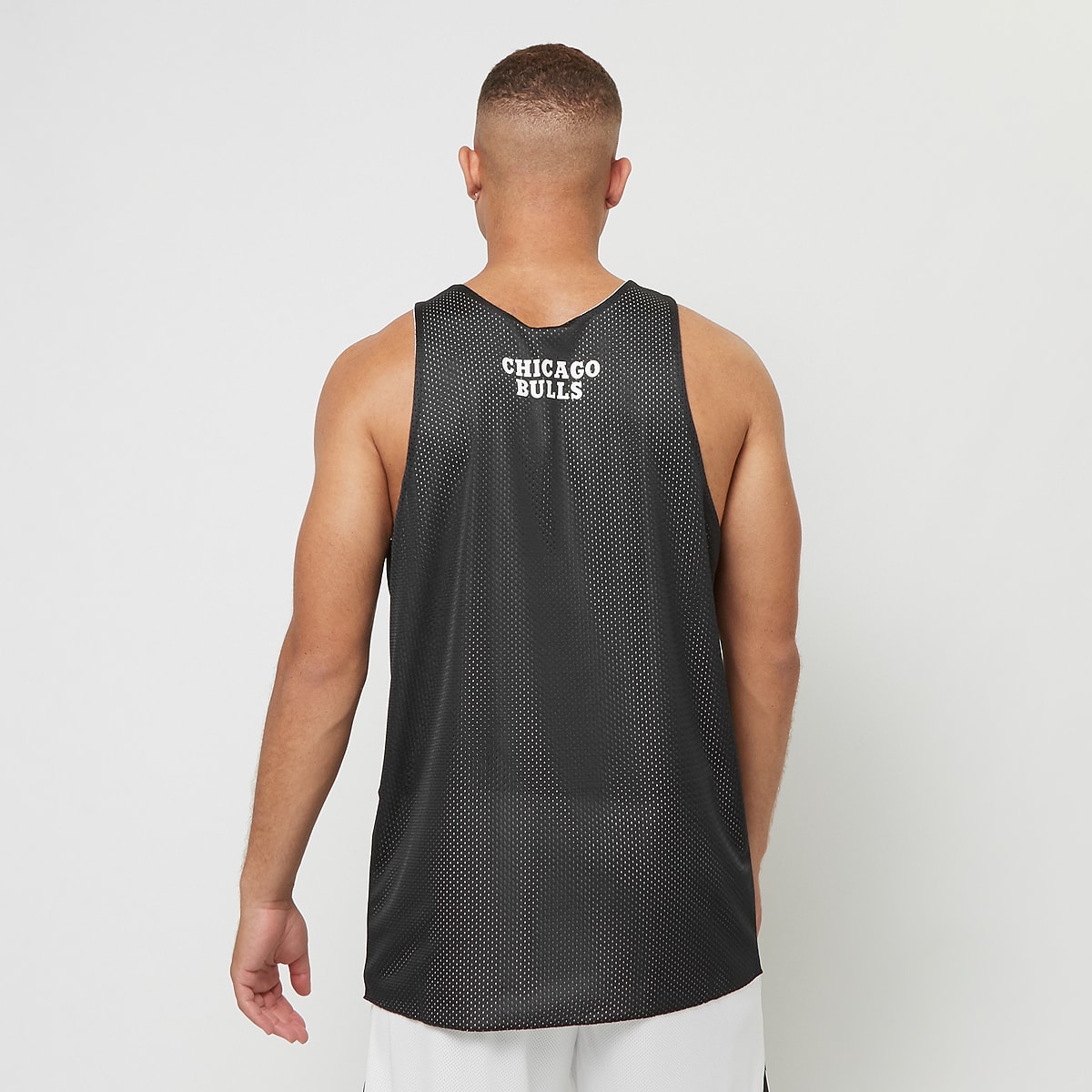 Mitchell & Ness NBA Reversible Mesh Practice Tank Vintage Logo LA Lakers men Tanktops zwart Maat S Kleding