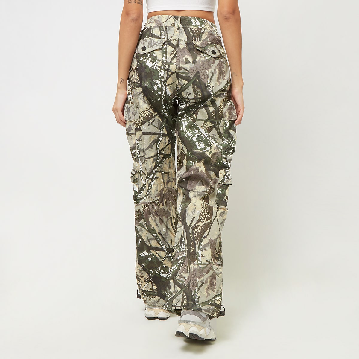 Smoke Rise Wid Leg Pants women Cargobroeken camouflage Maat XS Kleding