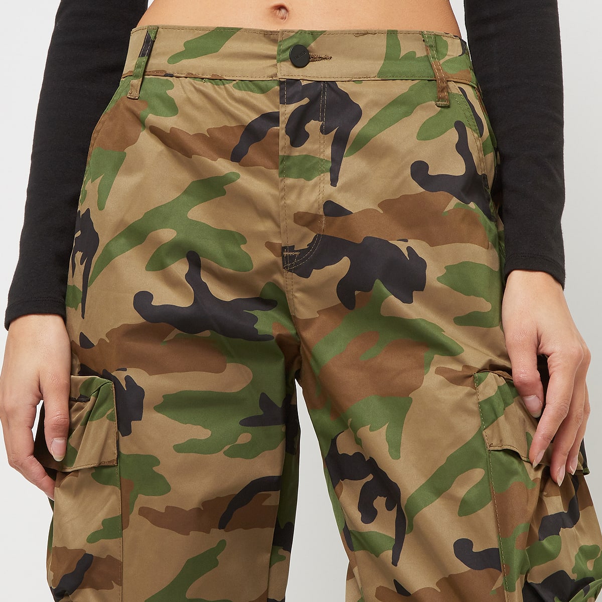 Smoke Rise Wid Leg Pants women Cargobroeken camouflage Maat XS Kleding