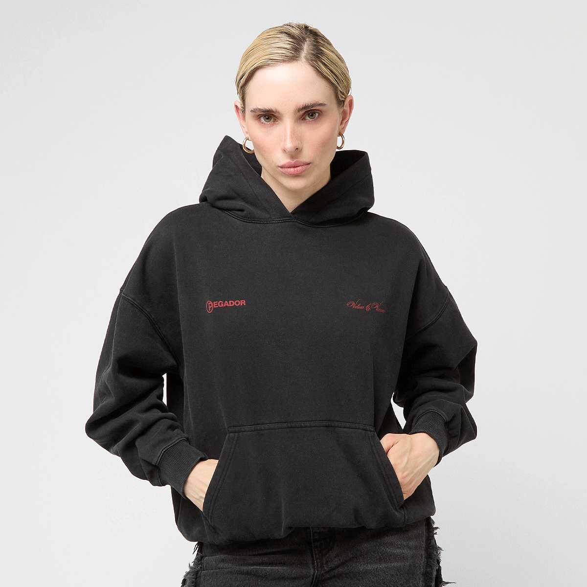 Pegador Fia Oversized Hoodie women Hoodies & Sweaters zwart Maat XS Kleding