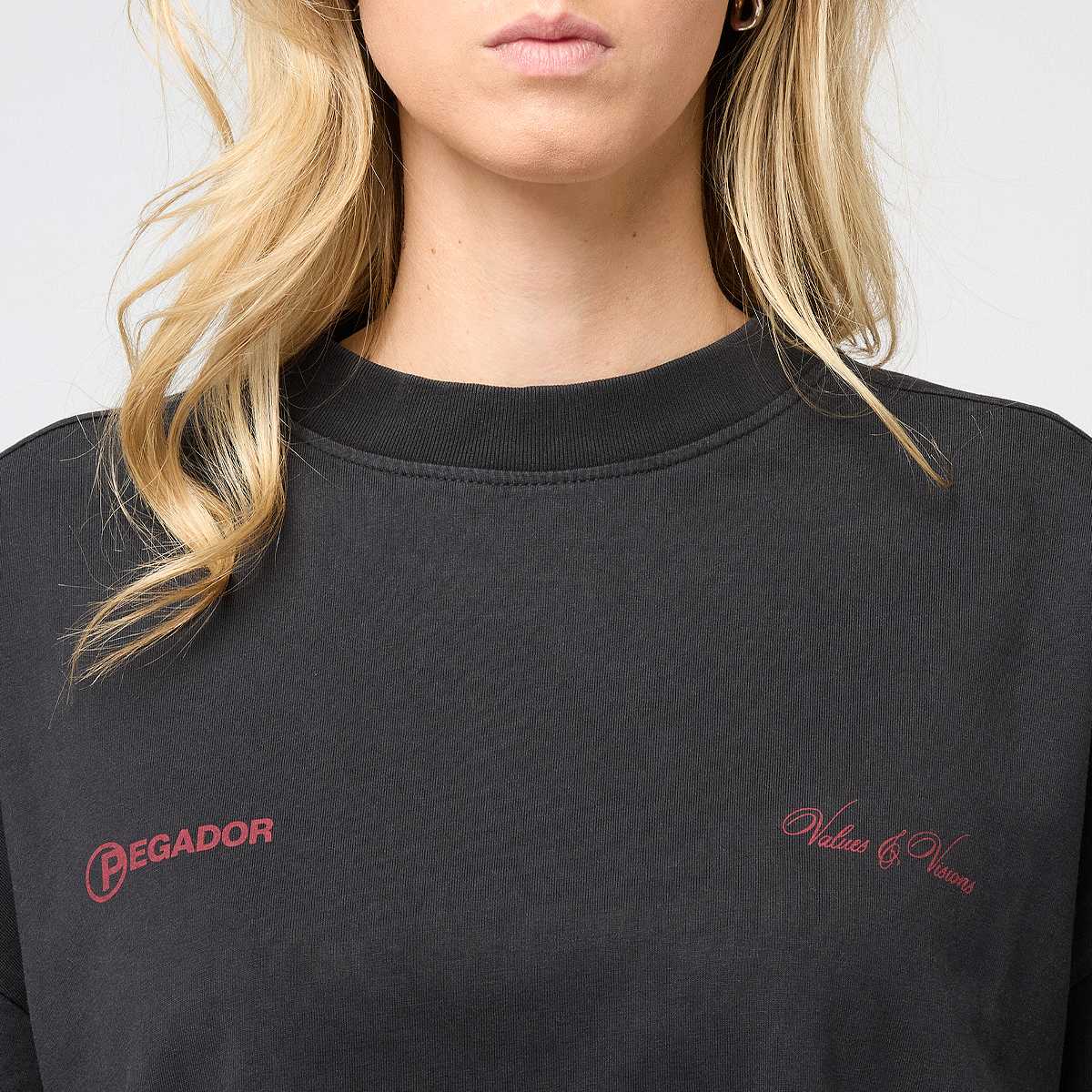 Pegador Fia Heavy Oversized Tee Women T-Shirts & Polo's zwart Maat XS Kleding