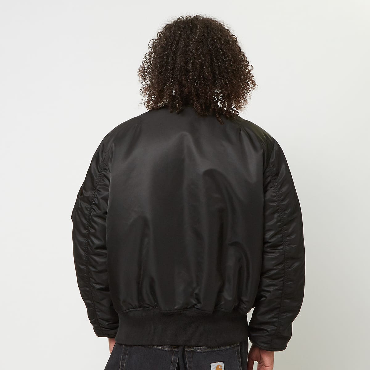alpha industries x zəяo si:x nœf MA-1 Men Tussenseizoensjassen zwart Maat S Kleding