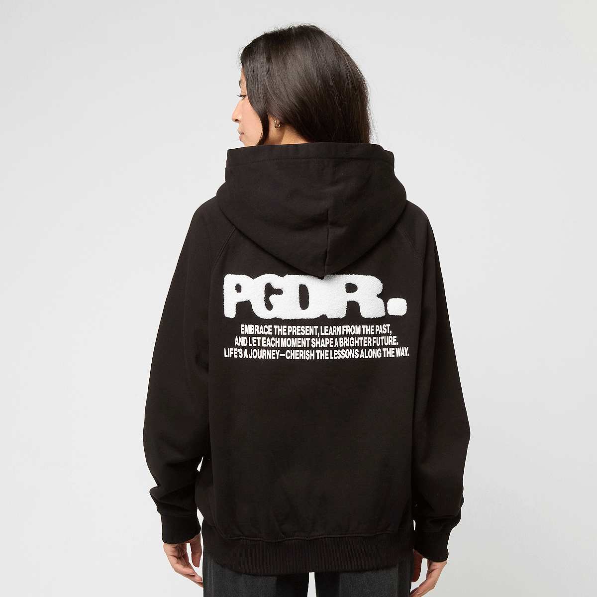 Pegador Dee Oversized Sweat Jacket Hoodies & Sweaters in zwart formaten: XS