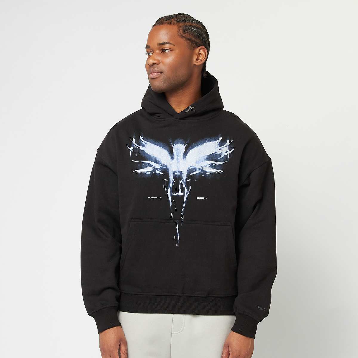 FAVELA, Auree Black Hoodie, black