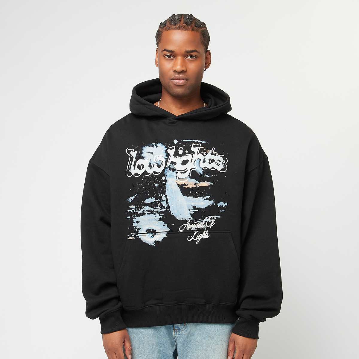 Low Lights Studios Strange Lights Hoodie Hoodies & Sweaters in zwart formaten: S