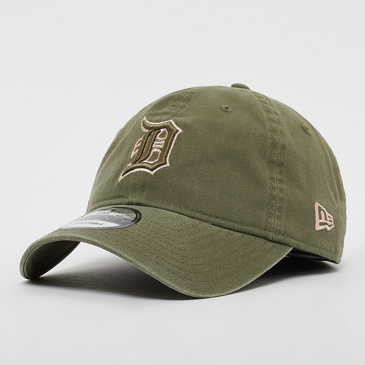 New era 9Twenty Neutral Washed MLB Detroit tigers Unisex Caps groen Maat ONE SIZE Accessoires