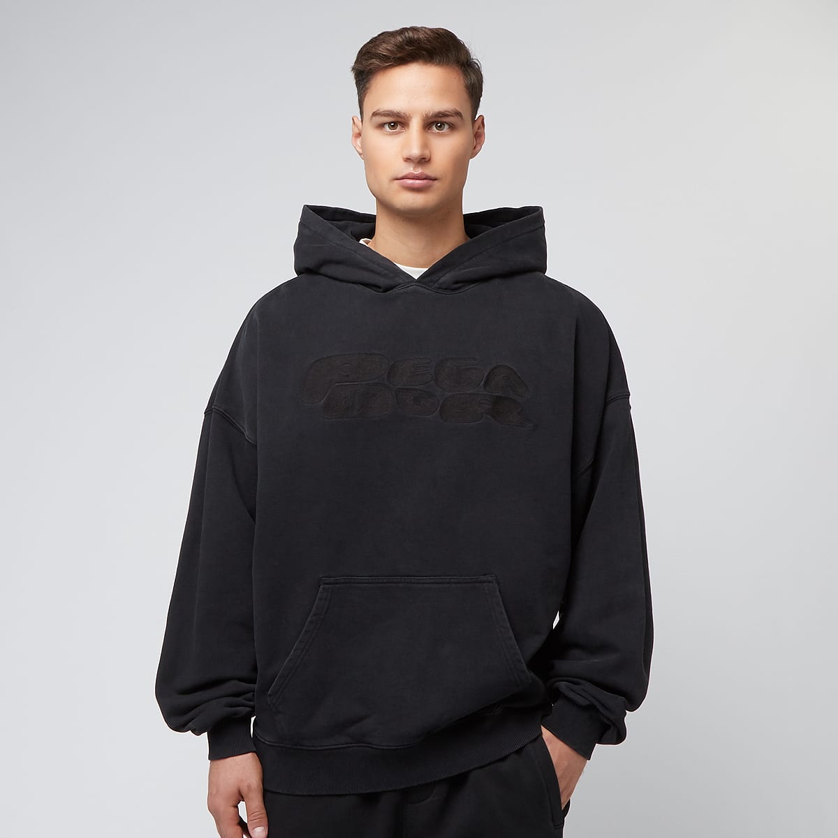 Pegador, Drew Terry Boxy Hoodie, black