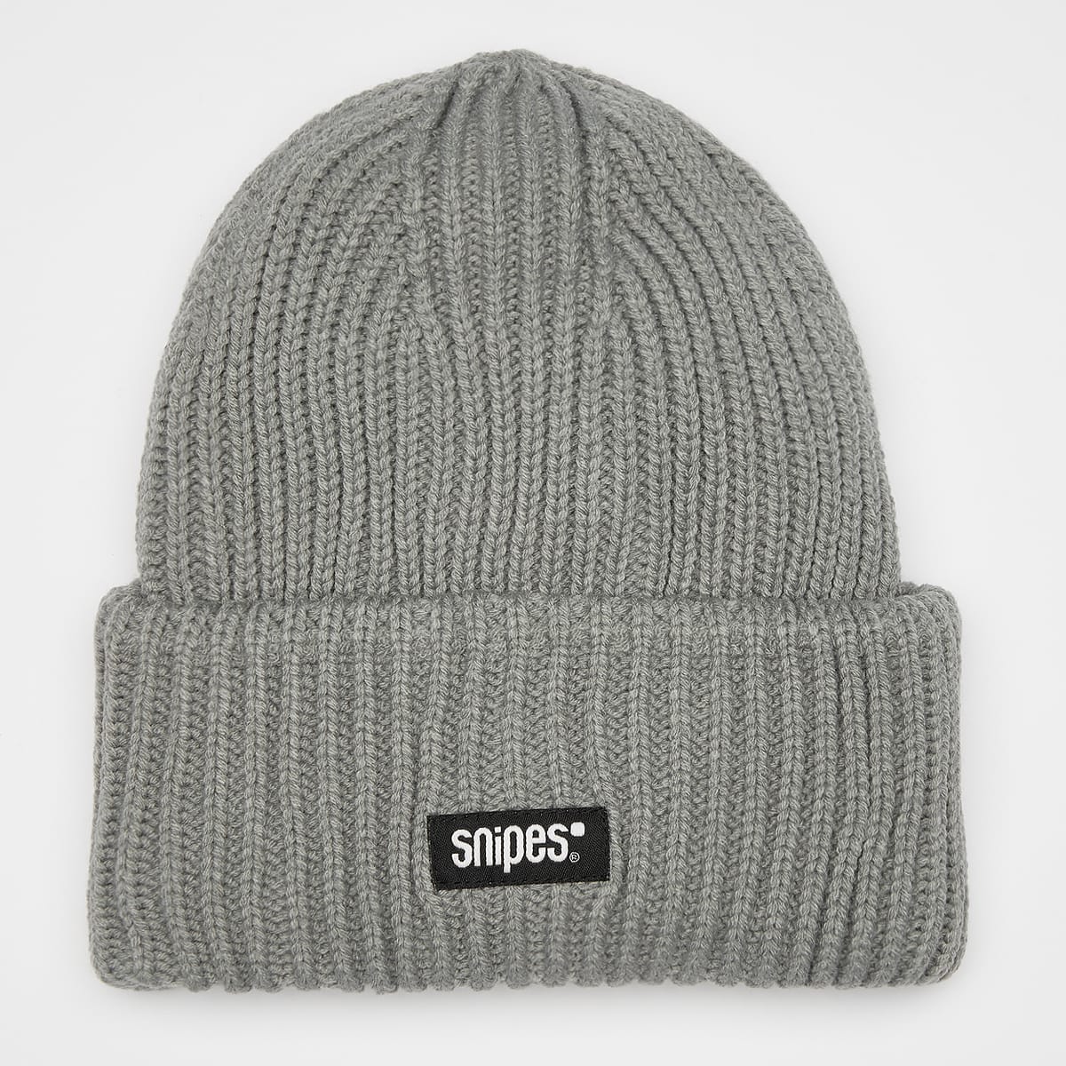 Unselected, SNIPES, Woven Logo Knit Beanie, grey (Sold-out)