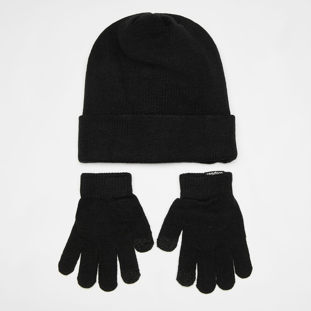 Nike Woven Label Basic Junior Knit Set black unisex Mutsen zwart Maat 8Y-15Y Accessoires