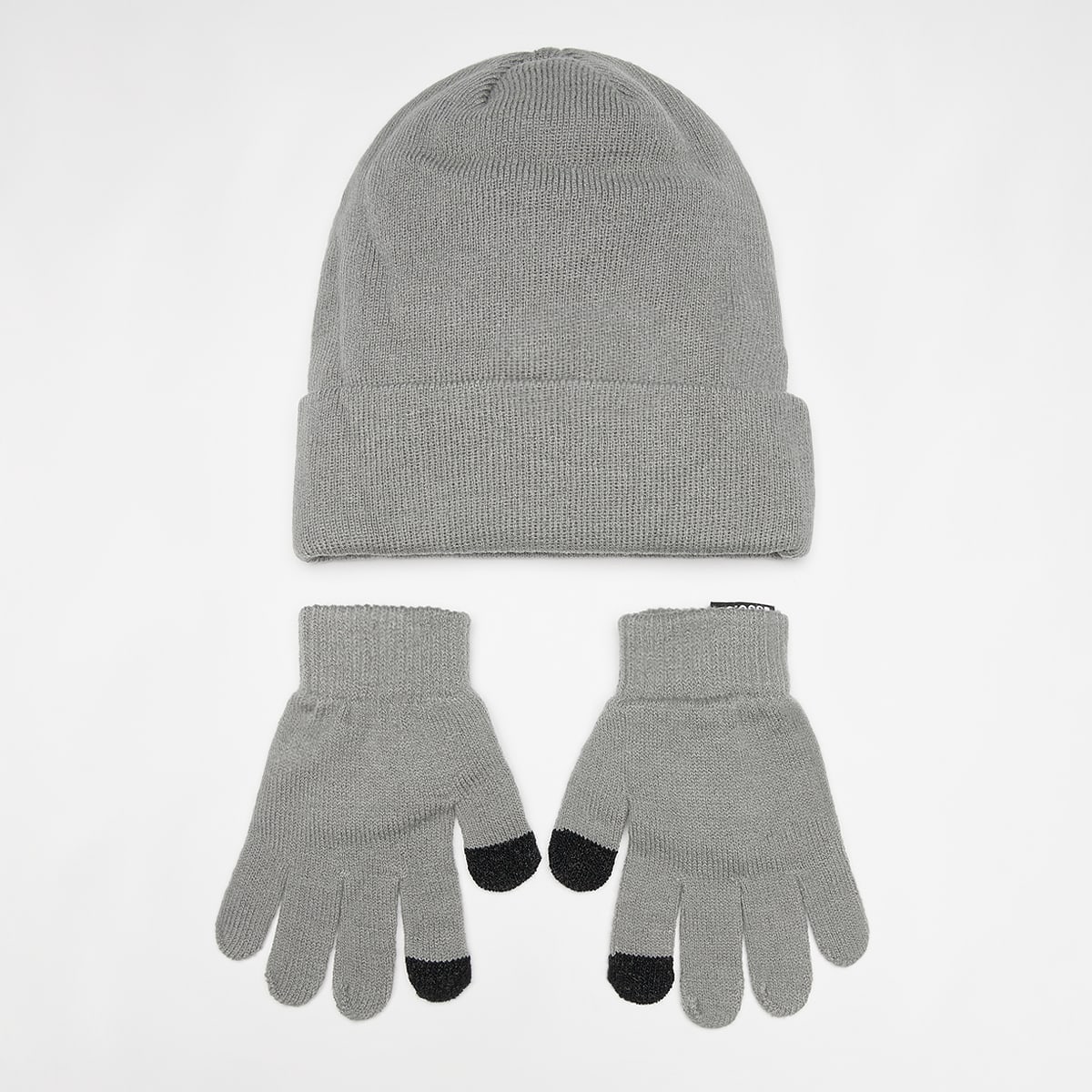 Nike Woven Label Basic Junior Knit Set grey unisex Mutsen grijs Maat 8Y-15Y Accessoires