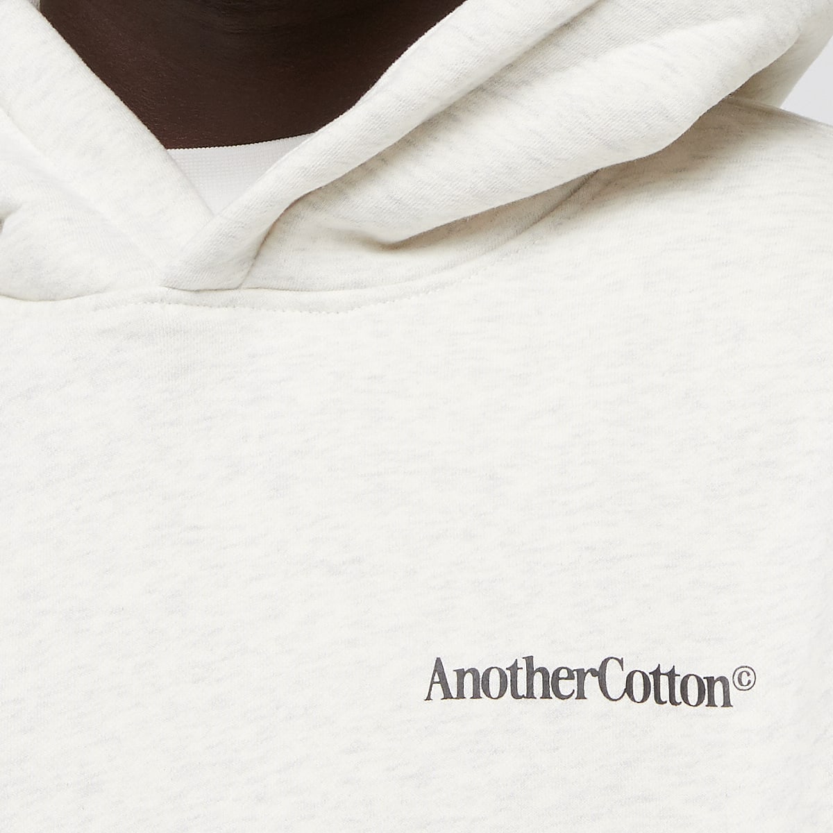 Another Cotton Lab More Espresso Oversized Hoodie men Hoodies & Sweaters grijs Maat S Kleding