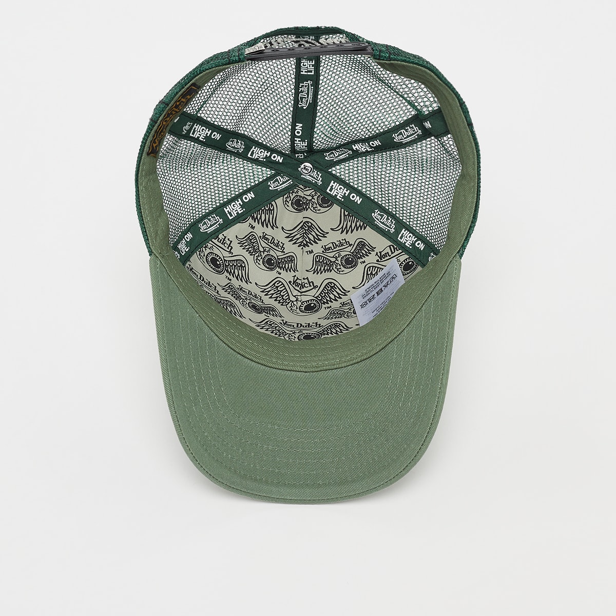 Von Dutch Originals Trucker Riverside unisex Caps groen Maat ONE SIZE Accessoires