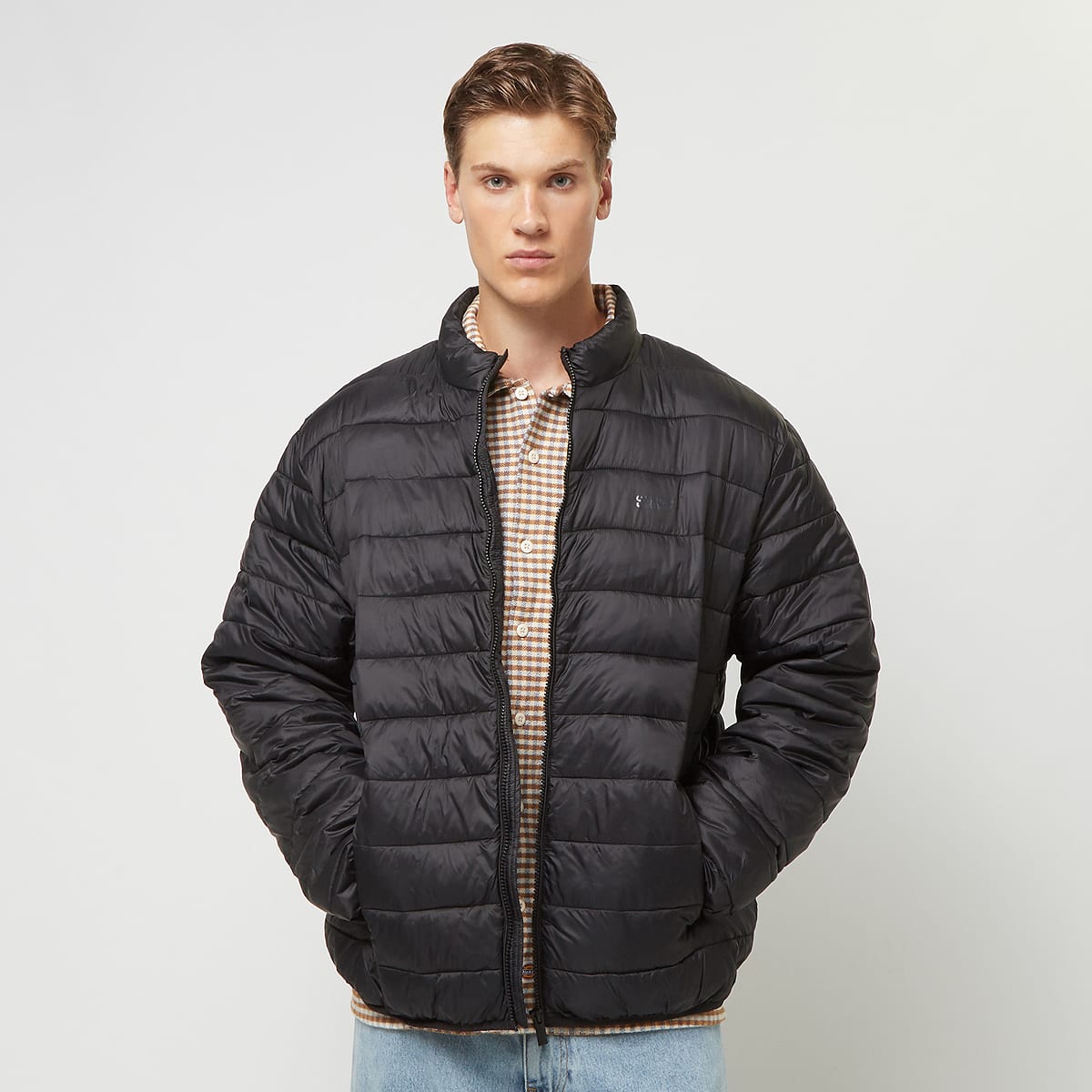 SNIPES, Small Logo Light Puffer Jacket, black