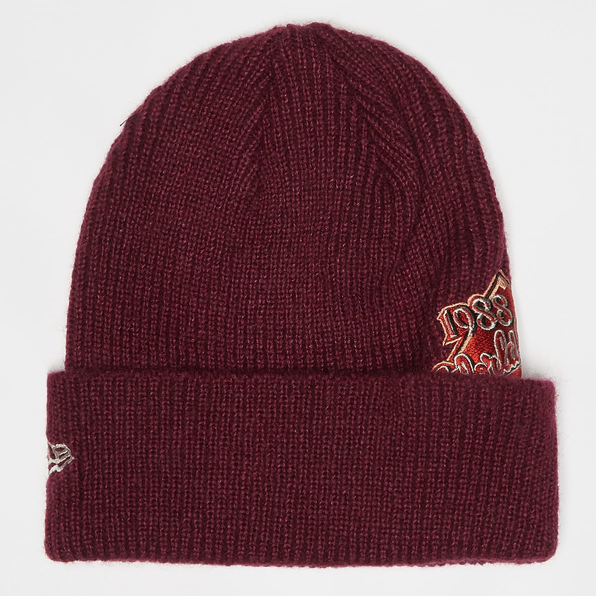 new era Beanie WS Patch MLB Los Angeles Dodgers unisex Mutsen rood Maat ONE SIZE Accessoires