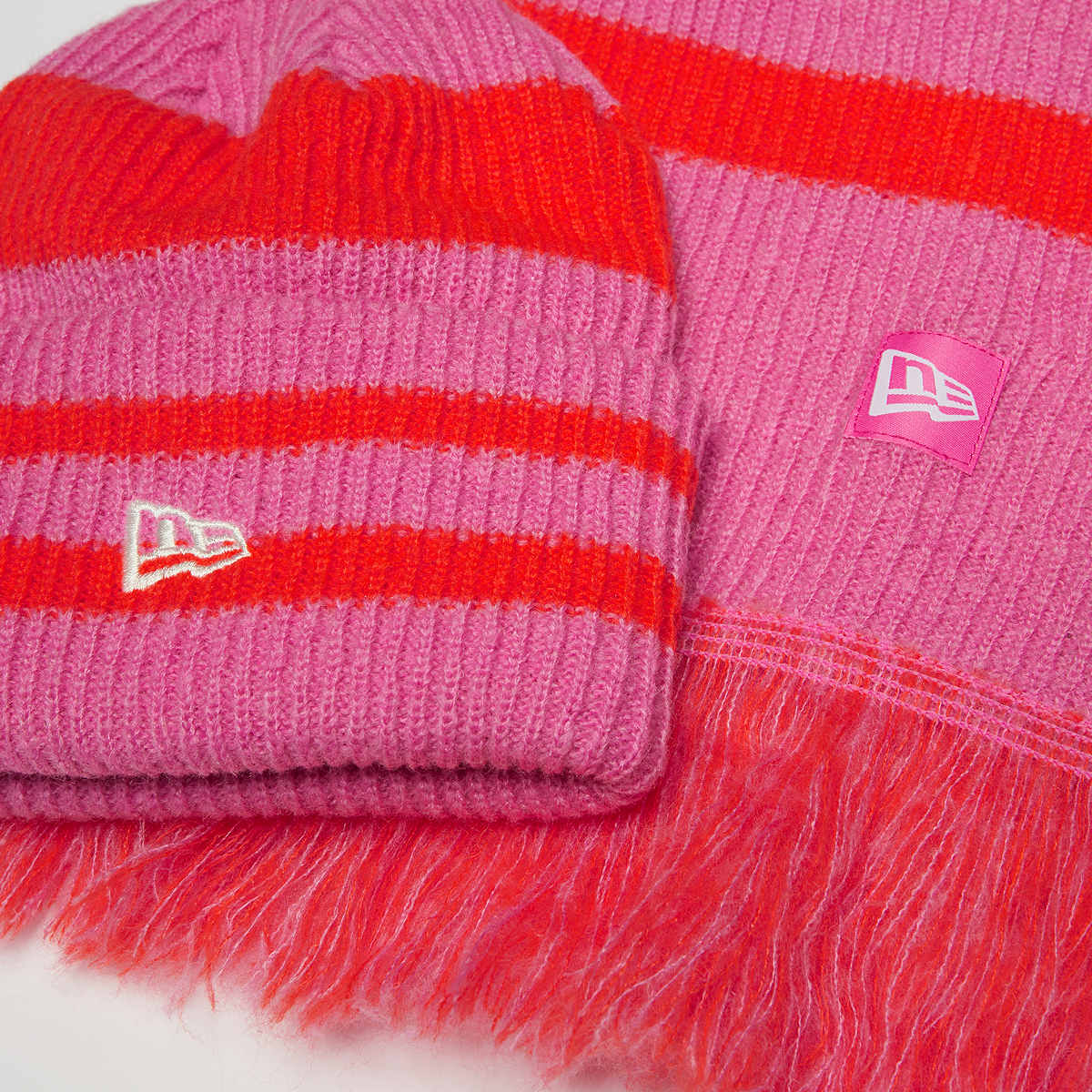 new era Stripe Scarf Beanie Set (2 Piece) unisex Mutsen multicolor Maat ONE SIZE Accessoires