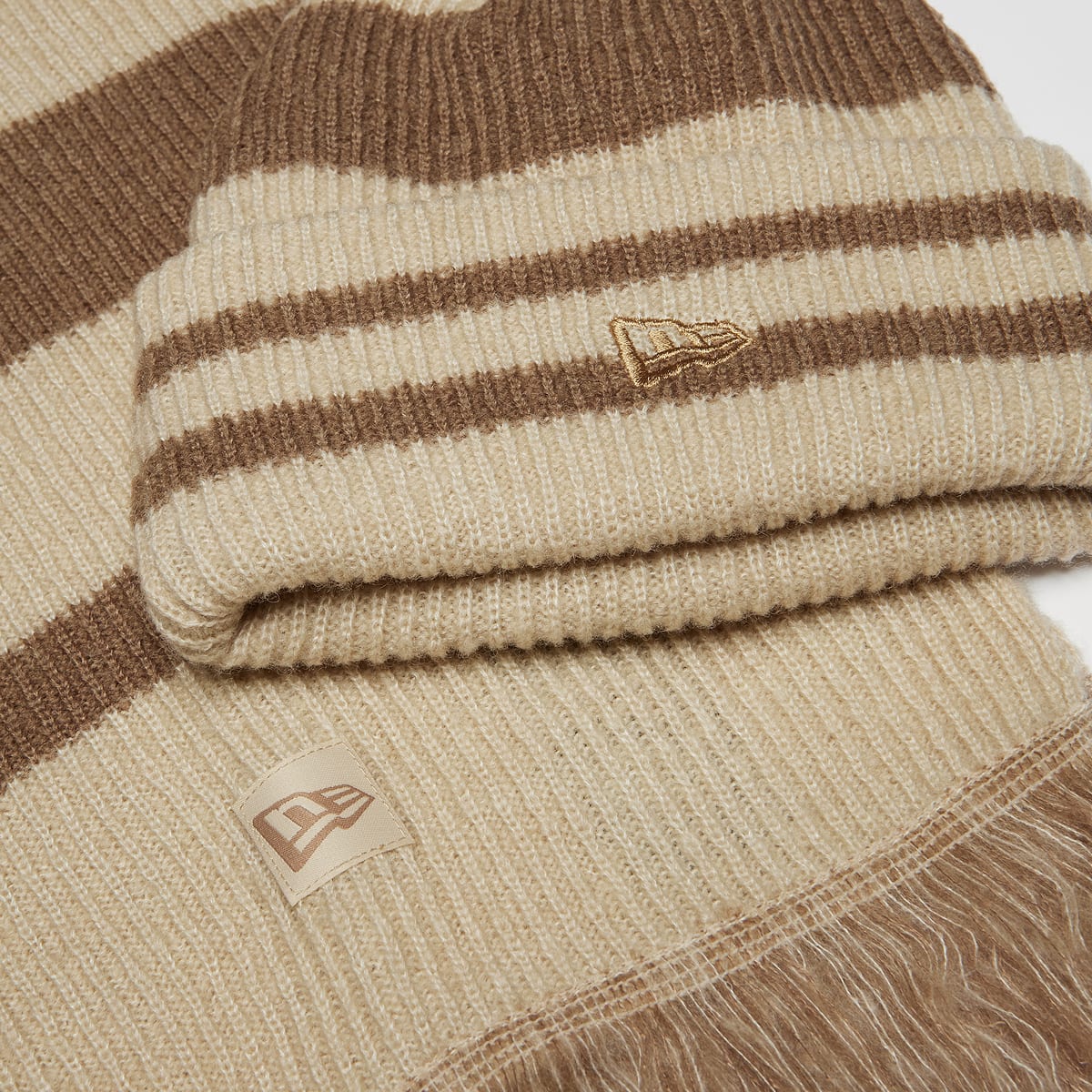new era Stripe Scarf Beanie Set (2 Piece) unisex Mutsen multicolor Maat ONE SIZE Accessoires