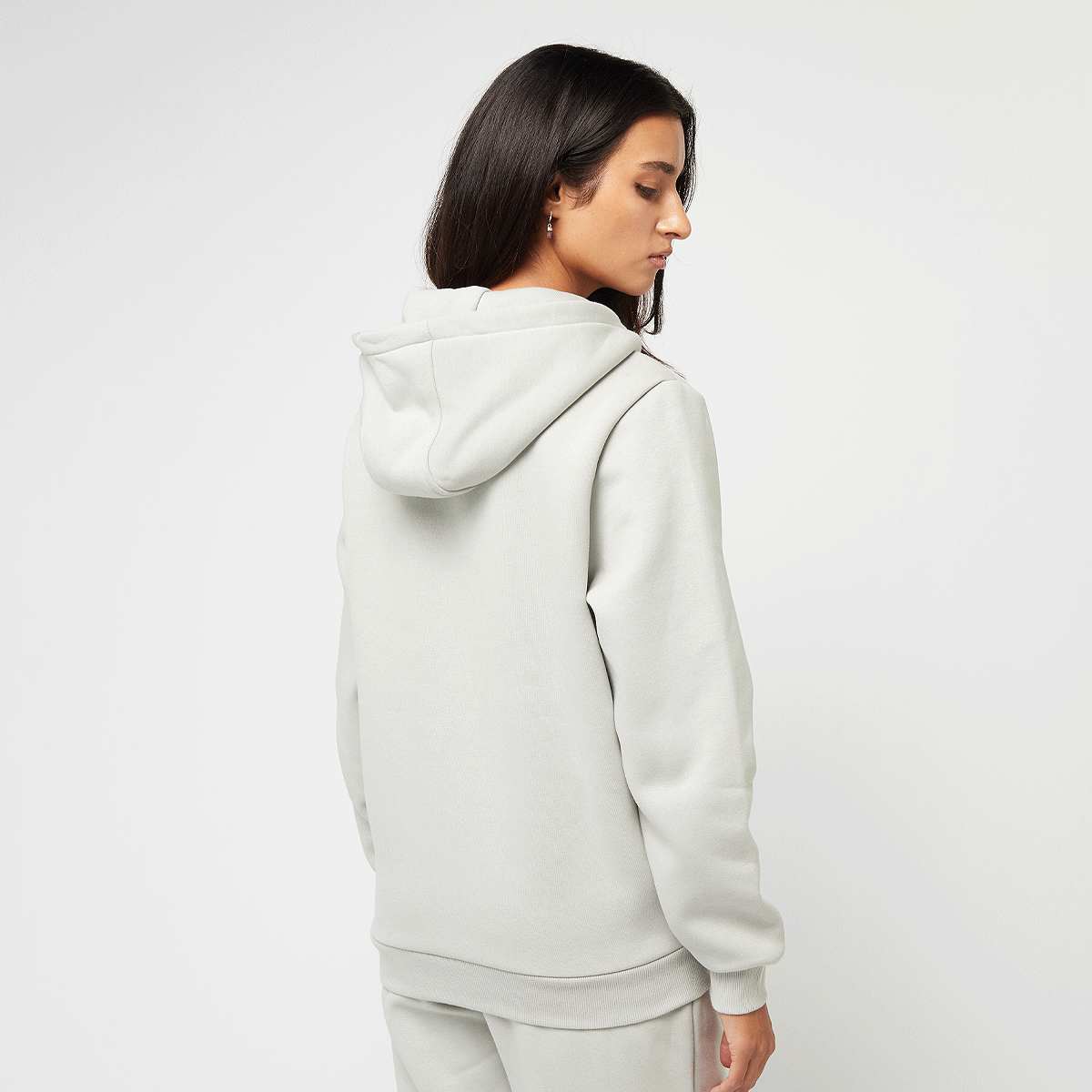 Urban Classics Fluffy Zip Hoody Women Hoodies & Sweaters grijs Maat XS Kleding