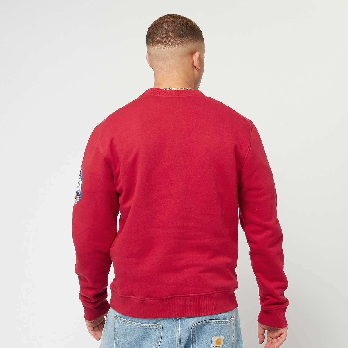 Mitchell & Ness NBA Chicago Bulls There Back Fleece Crew men Hoodies Sweaters rood Maat S Kleding
