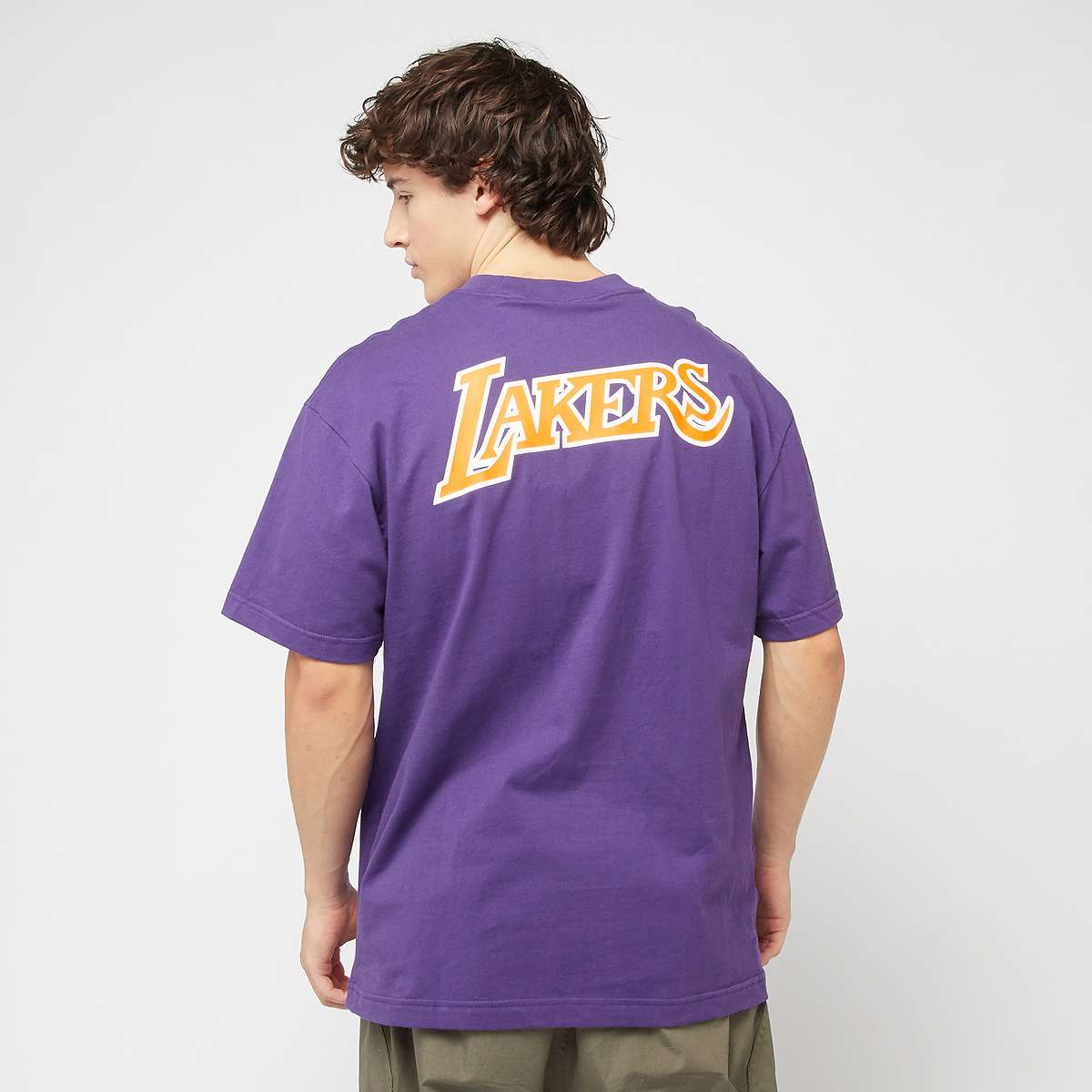 Mitchell & Ness NBA LA Lakers Ultimate Player Vintage Logo Tee Magic Johnson men T-Shirts Polo's roze Maat S Kleding