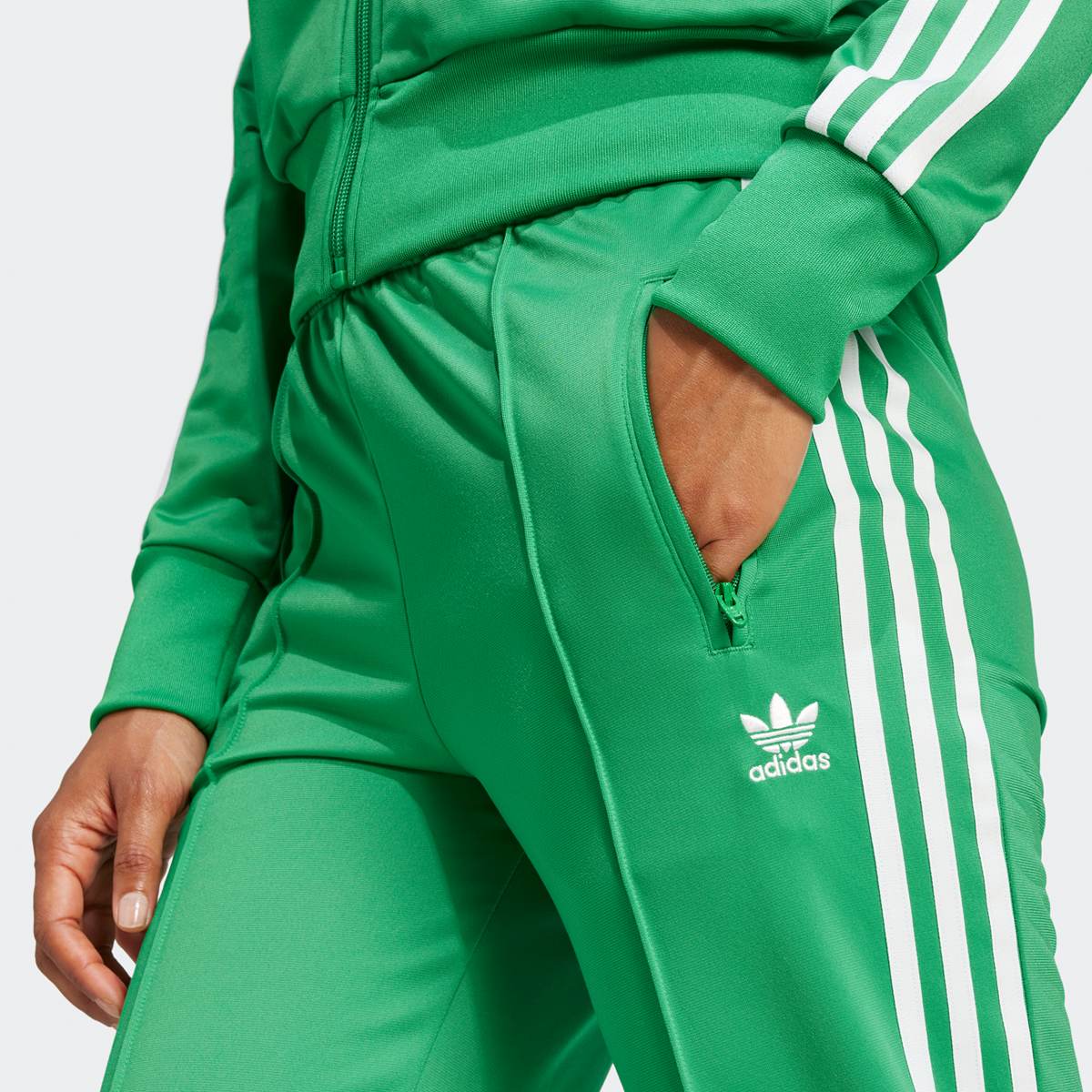 adidas Originals Firebird Classic Trainingsbroeken in groen formaten: XS