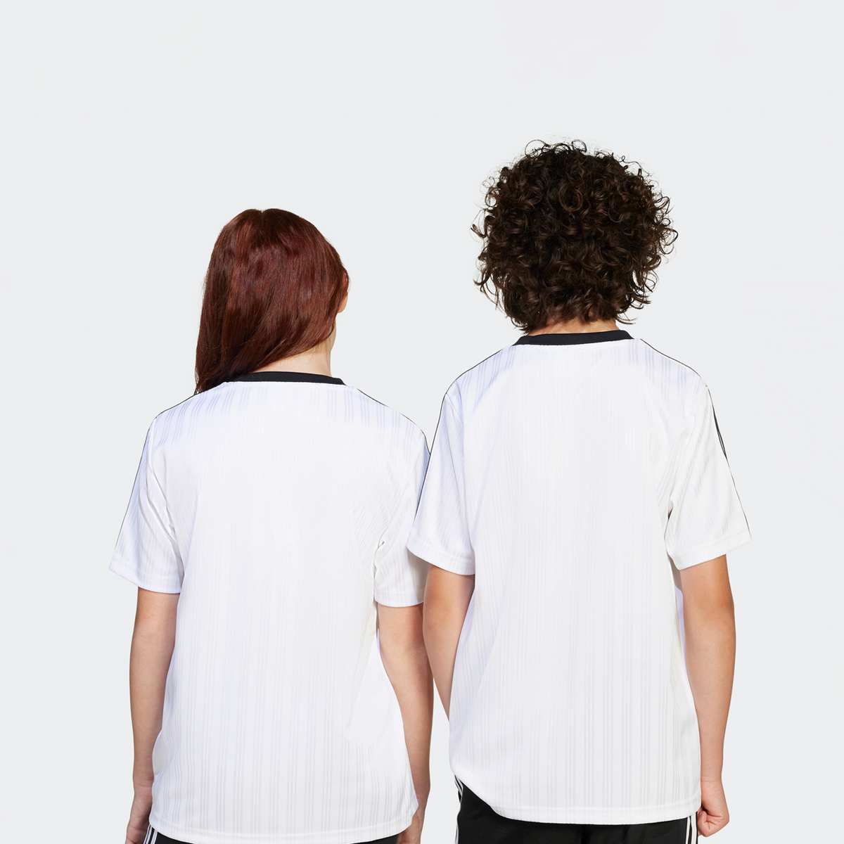 adidas Originals 3-strepen T-shirt unisex Jersey's wit Kleding