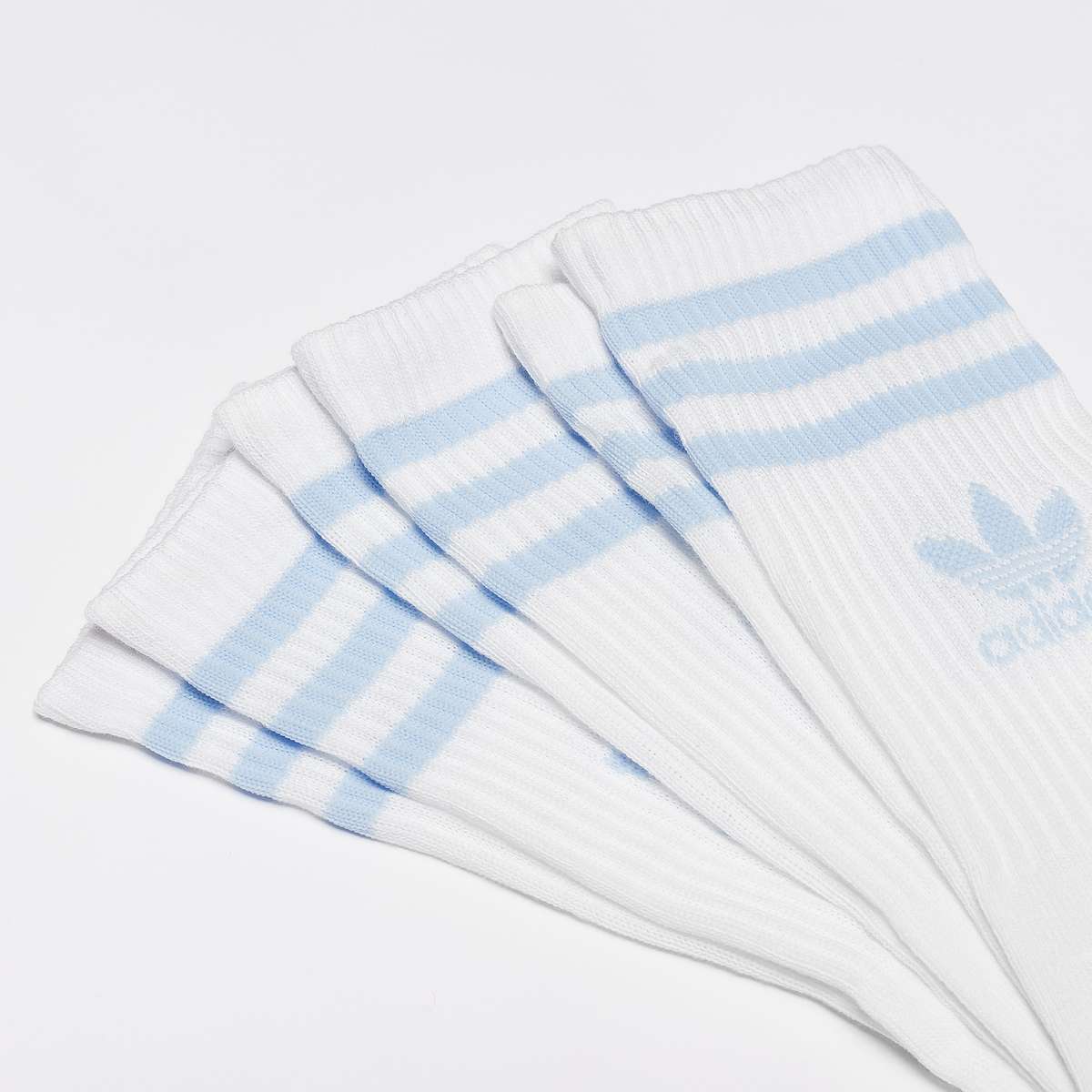 adidas Originals adicolor Crew Sokken (3 Pack) unisex wit Maat 40-42 Kleding