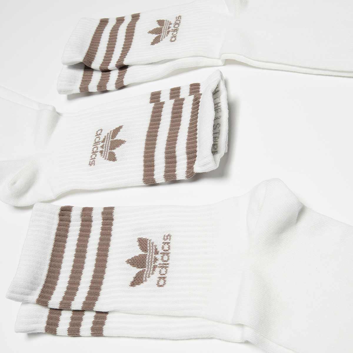 adidas Originals adicolor Crew Sokken (3 Pack) Sokken in wit formaten: 37-39