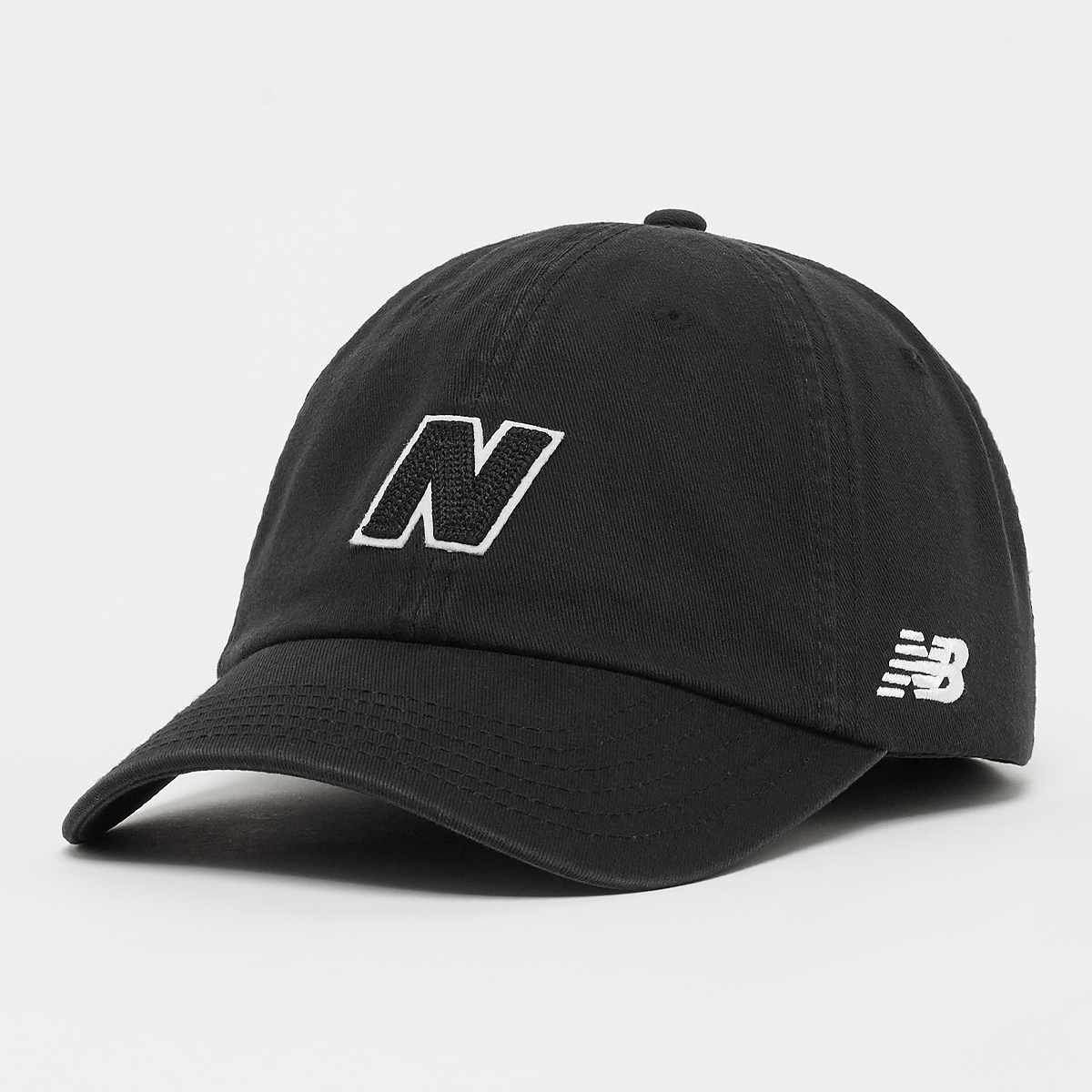 New Balance 6 Panel Block N Hat V 2.0 unisex Caps zwart Maat ONE SIZE Accessoires