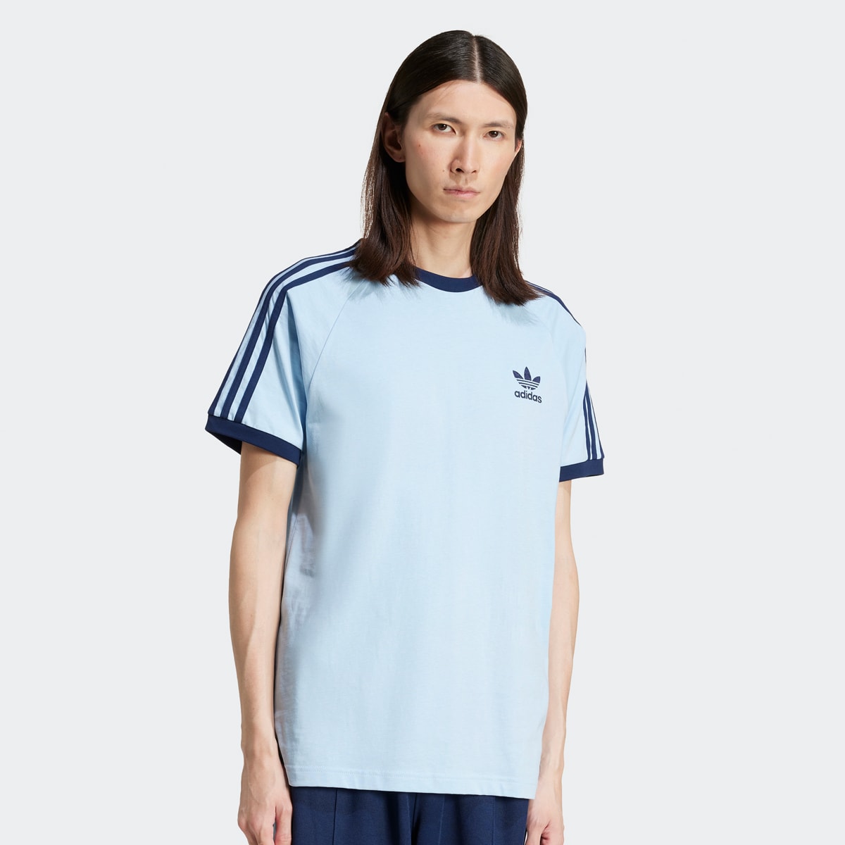 adidas Originals 3-strepen T-shirt T-Shirts & Polo's in blauw formaten: S