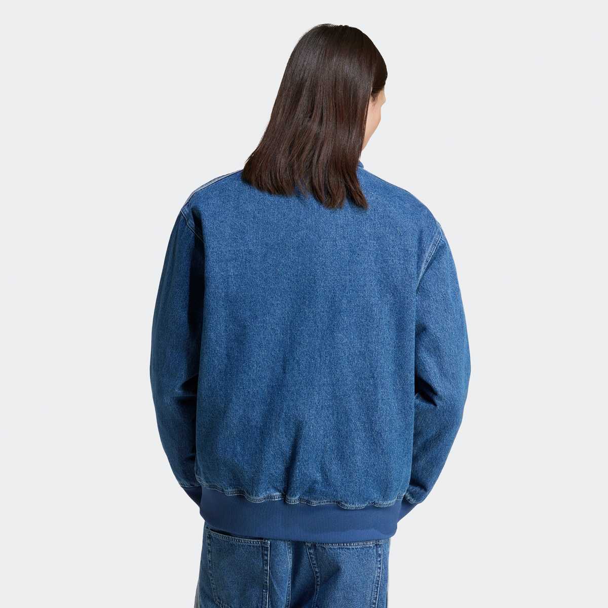 adidas Originals Denim Firebird trainingsjacke men Trainingspakken blauw Maat XL Kleding