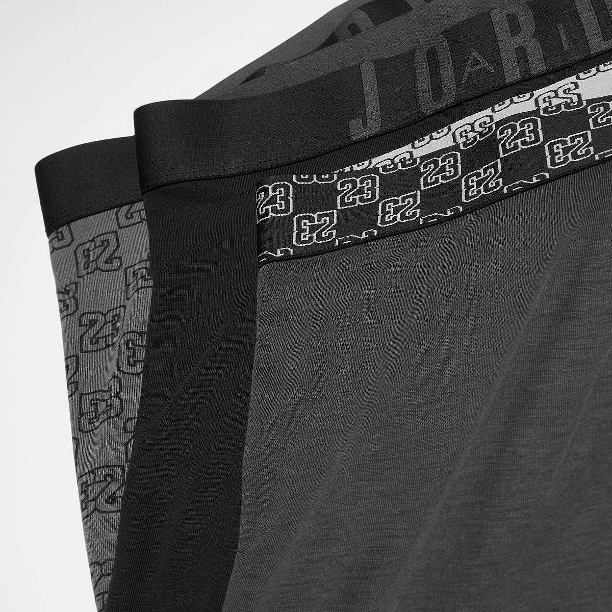 Jordan 3 PACK 23 Monogram Boxer Brief men Onderbroeken zwart Maat S Kleding