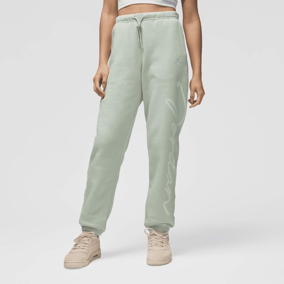 Jordan Brooklyn Fleece Pants Trainingsbroeken in groen formaten: S