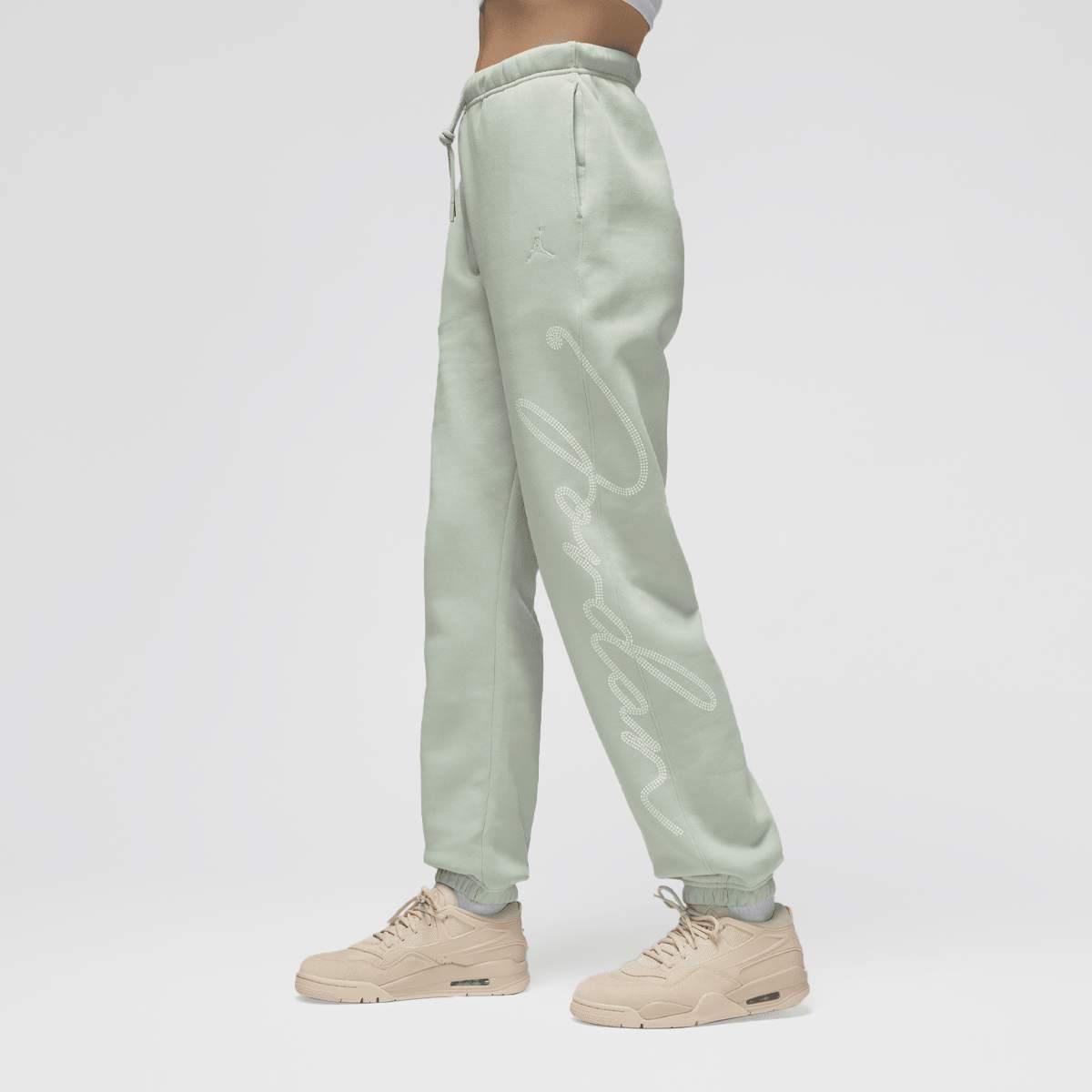 Jordan Brooklyn Fleece Pants Trainingsbroeken in groen formaten: S