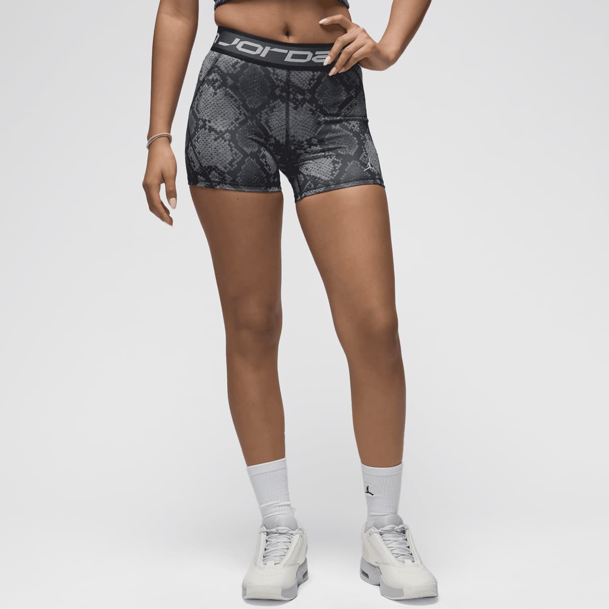 Jordan Sport Snake All Over Print Shorts Sportshorts in zwart formaten: XS