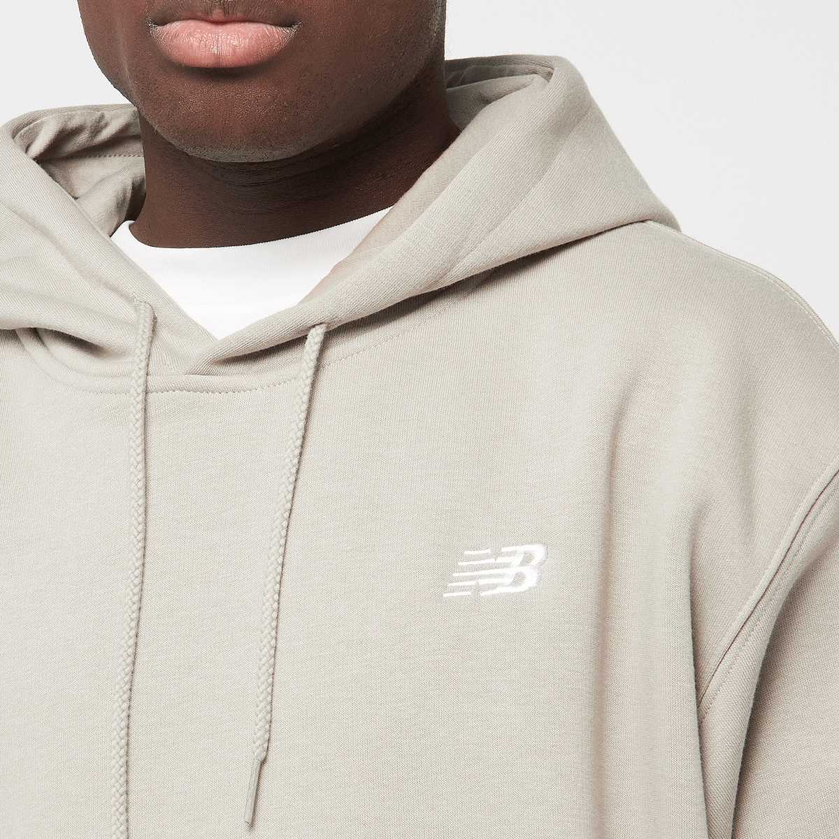 New Balance Sport Essentials Fleece Hoodie men Hoodies & Sweaters beige Maat S Kleding
