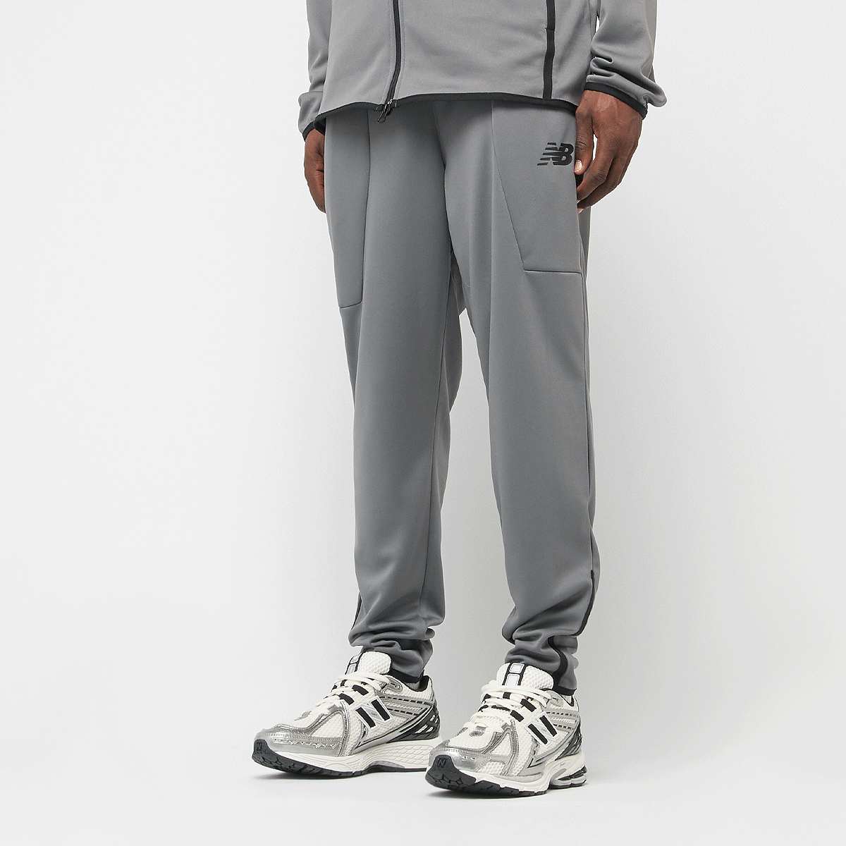New Balance, Knitted Tapered Track Pant, grey