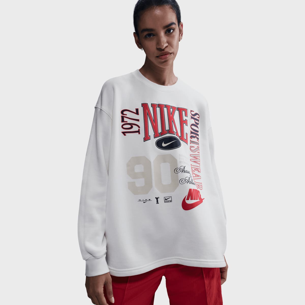 Nike, Sportswear Street Fleece Crew, beige