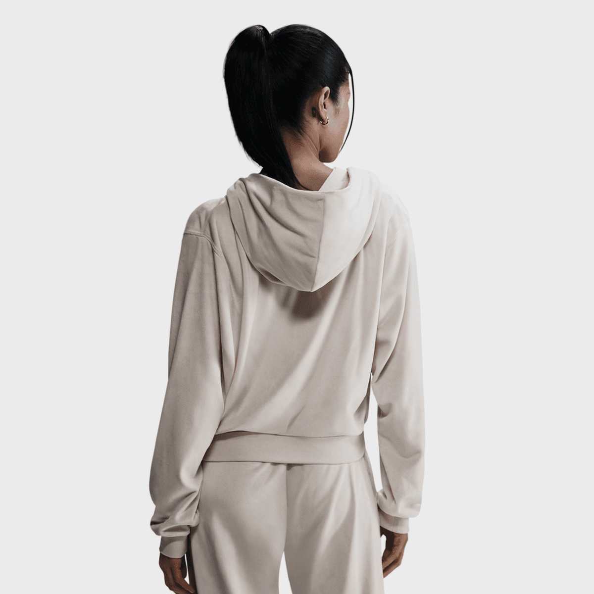 Nike Sportswear Chill Knit Full-Zip Hoodie women Hoodies & Sweaters beige Maat XS Kleding