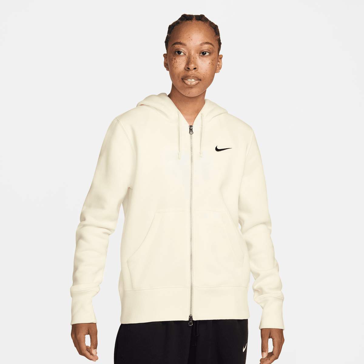 Nike, Sportswear Phoenix Fleece Full-Zip Hoodie, beige